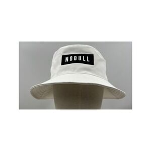 NOBULL White Ripstop Bucket Hat Mesh Lined Training Sun Hat Size S/M